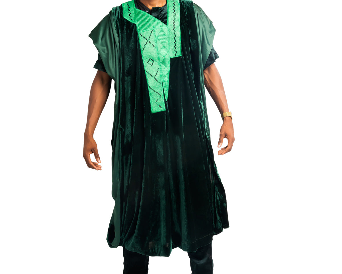 Agbada Suit Grass Velvet